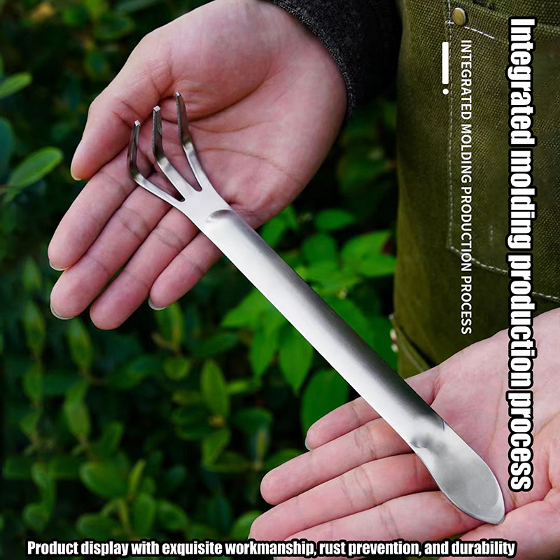 Bonsai Garden Rake - Rastrillo de raíz de acero inoxidable,