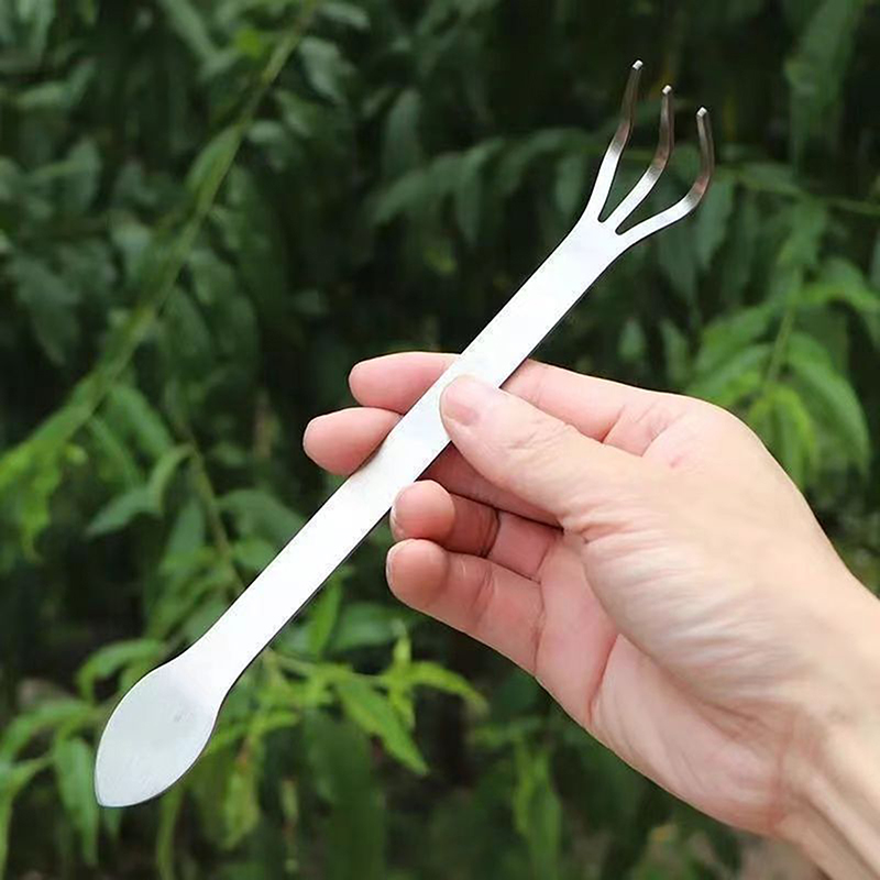 Bonsai Garden Rake - Rastrillo de raíz de acero inoxidable