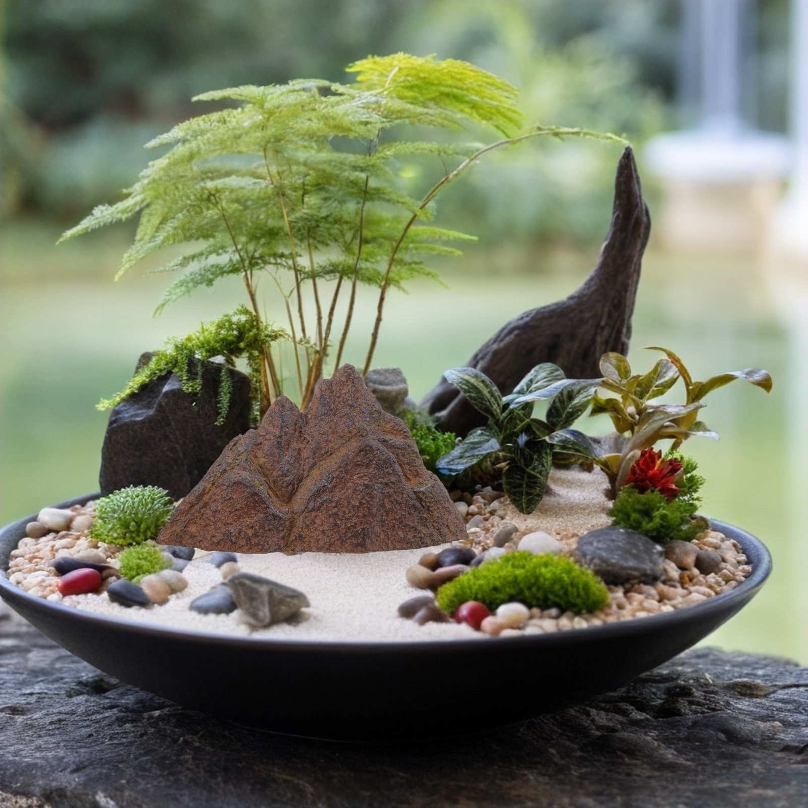 Mini Jardín Zen con Rocas Deco - Mini Bonsai Zen Garden reseña y precio