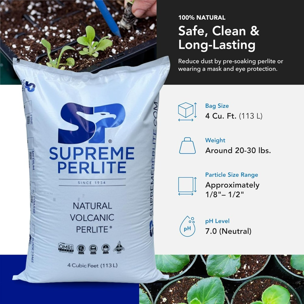 Perlita Hortícola Gruesa Supre - Horticulture Soil Perlite reseña y precio