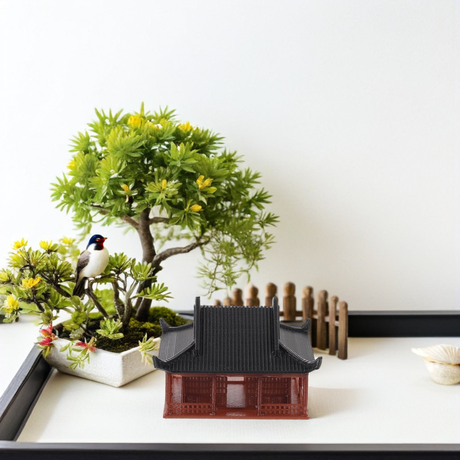 Mini Estatua de Pabellón, Ador - Mini Bonsai Zen Garden reseña y precio