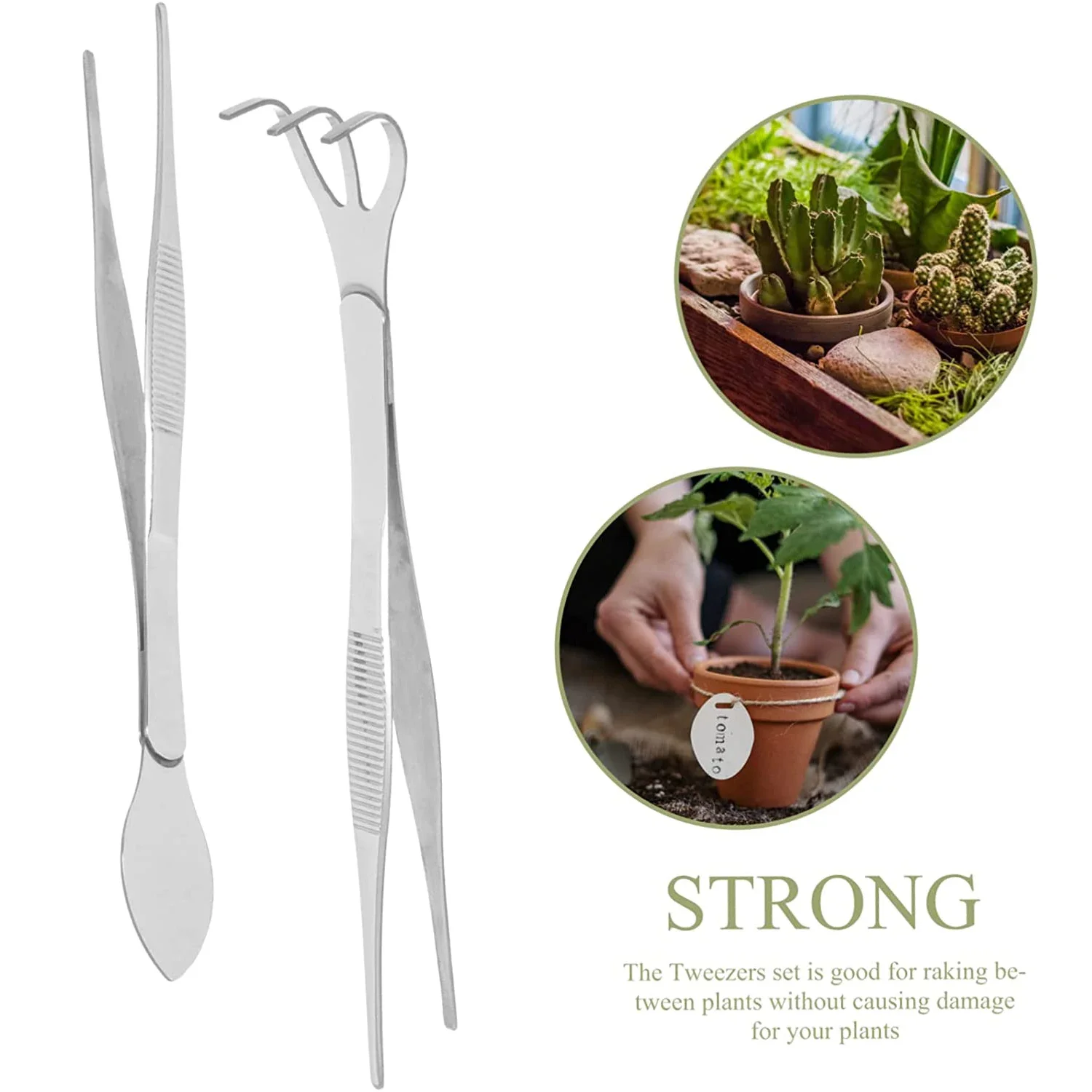 Rastrillo de raíz de acero ino - Bonsai Garden Rake reseña y precio